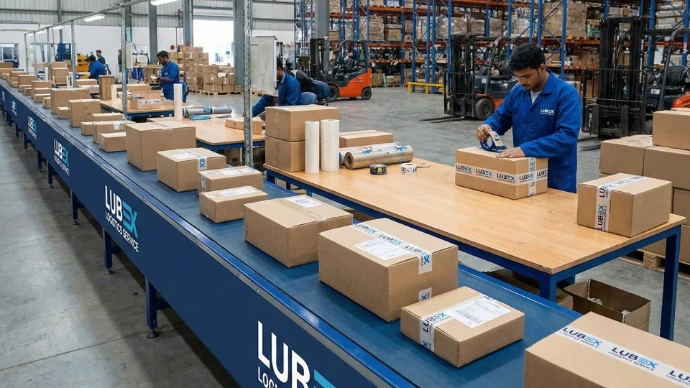 عملية تجهيز ومسح الطلبات داخل مستودعات لوبكس للتخزين (Fulfillment)